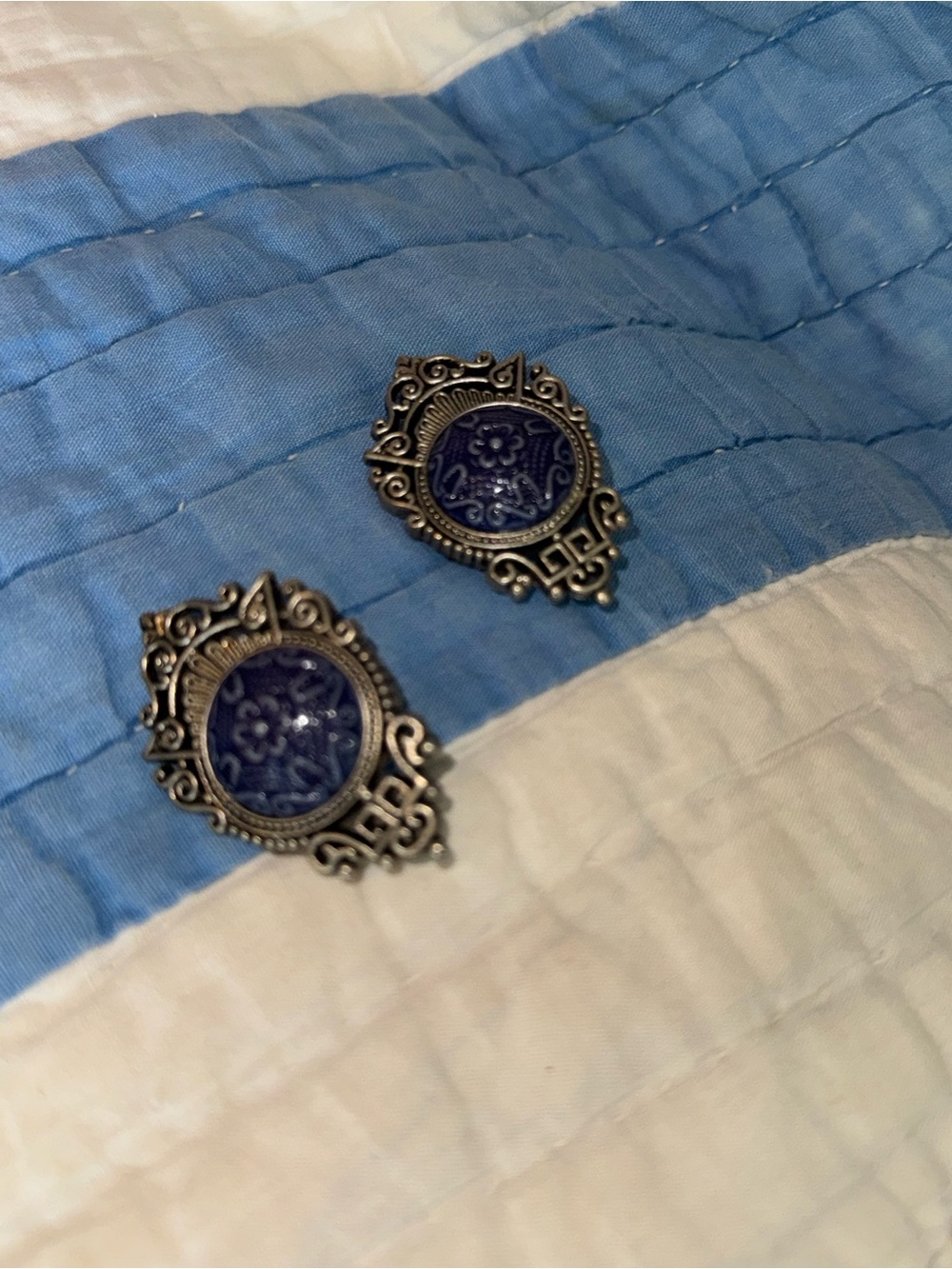 Vintage Victorian-Style clip on earrings